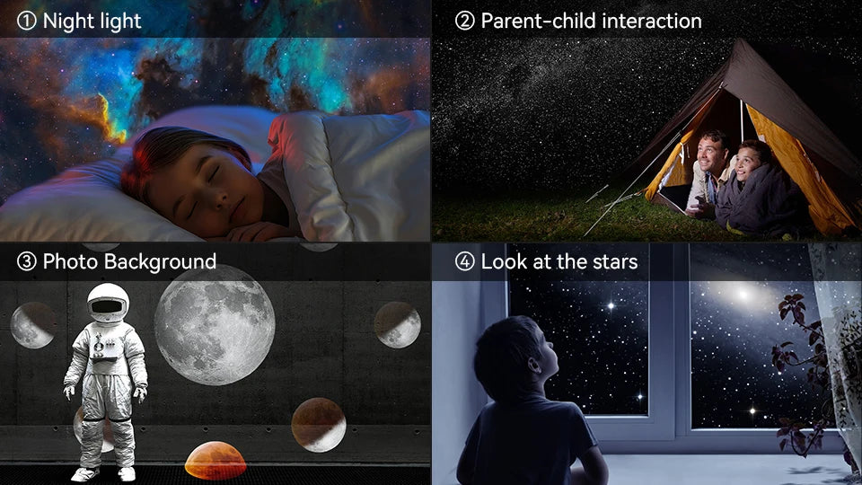 Galaxy Night Light Projector – Harbor Home Utility
