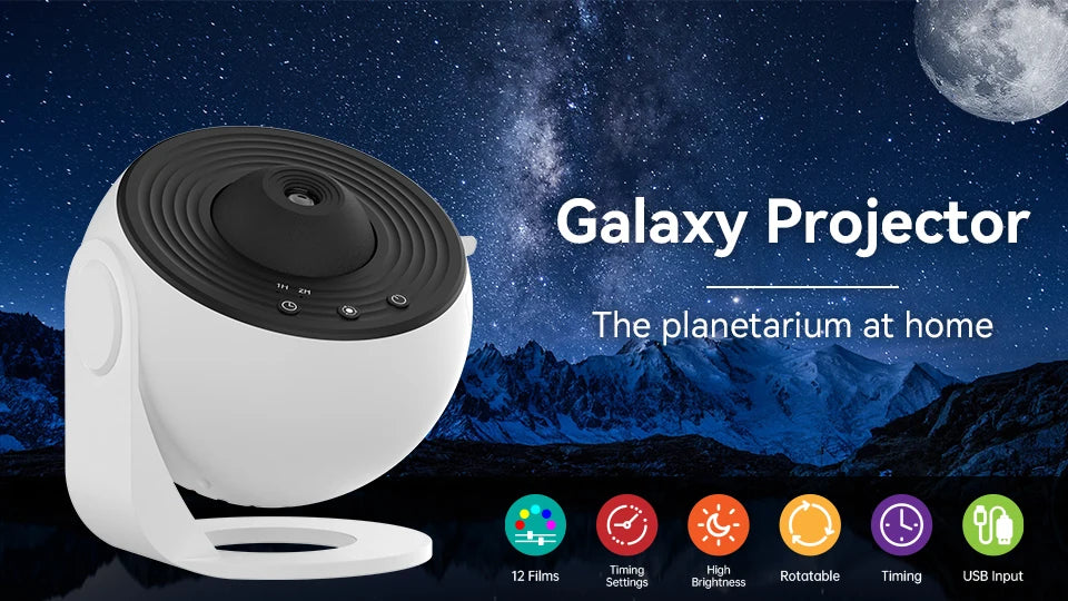 Galaxy Night Light Projector – Harbor Home Utility