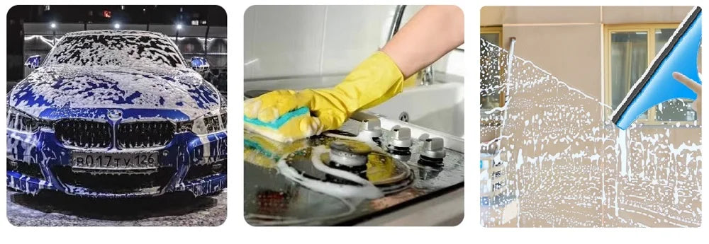 Electric Foam Sprayer Car Wash Motorcycle Clean Detailing Snow  Cannon High Pressure Water Gun  Generator Lance Wap Manual