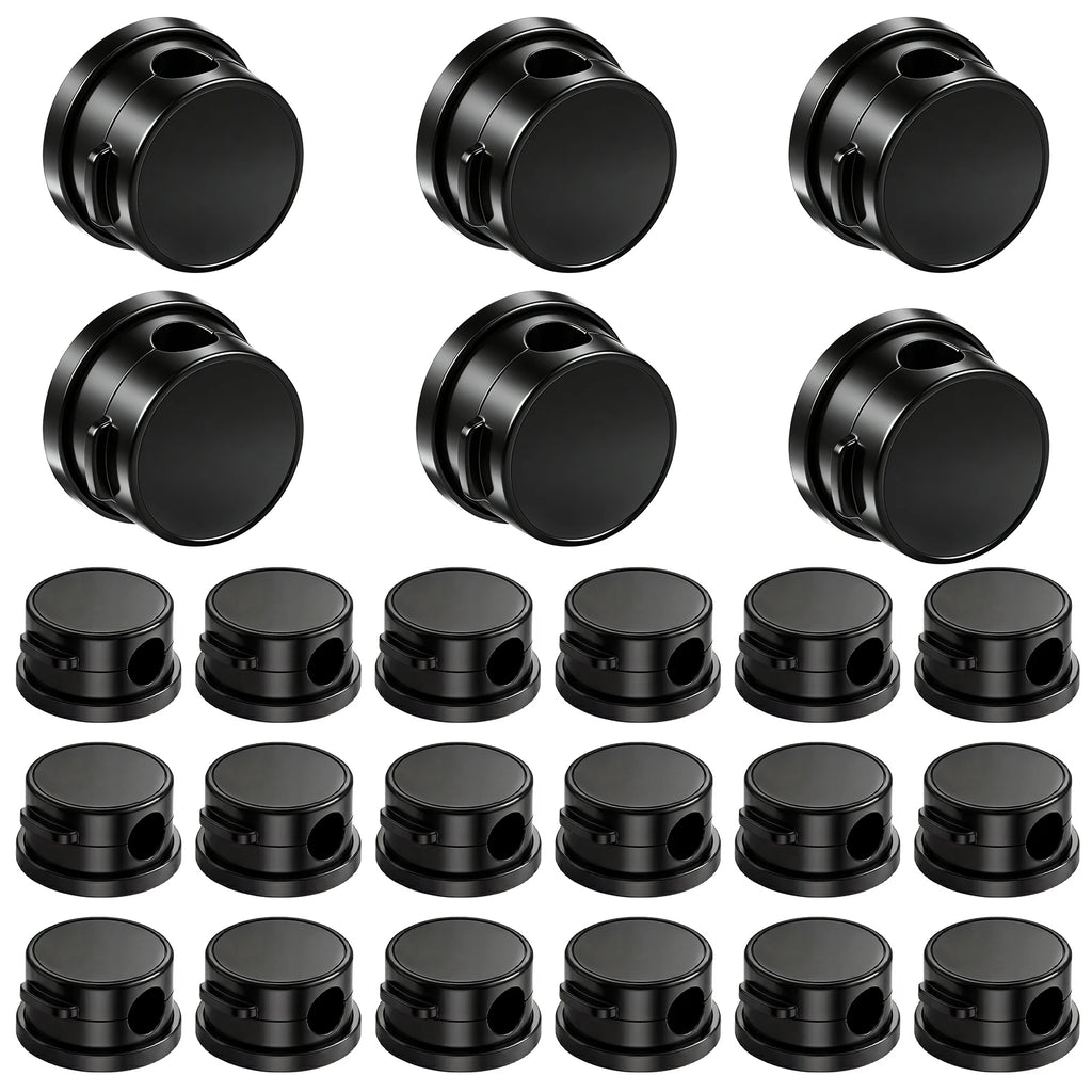 24 Pcs Magnetic Cable Clip Adhesive Wire Clip Cable Management Cord Organizer Wall-Mounted Wire Holder Keeper for Charger Wires