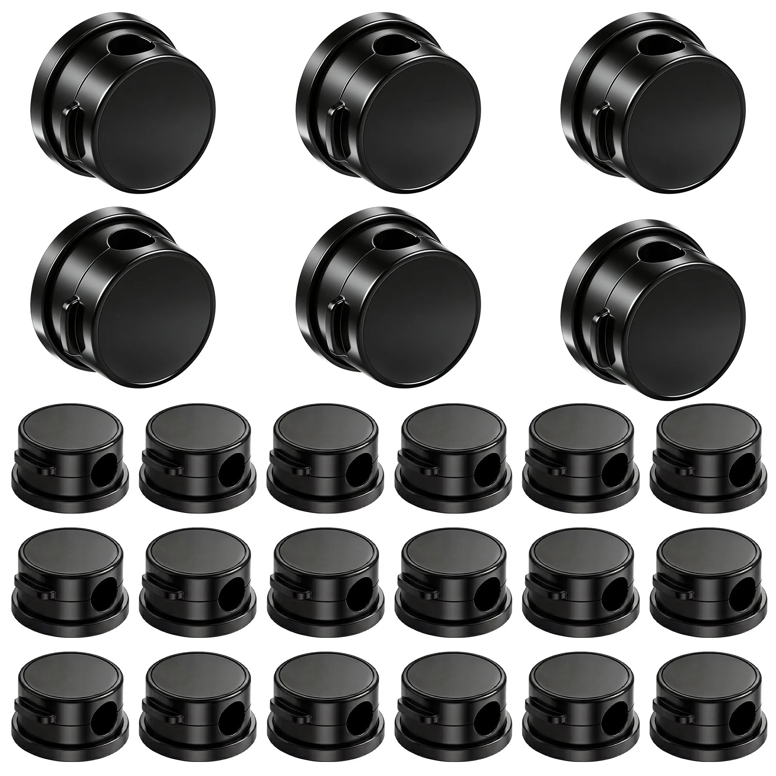 24 Pcs Magnetic Cable Clip Adhesive Wire Clip Cable Management Cord Organizer Wall-Mounted Wire Holder Keeper for Charger Wires
