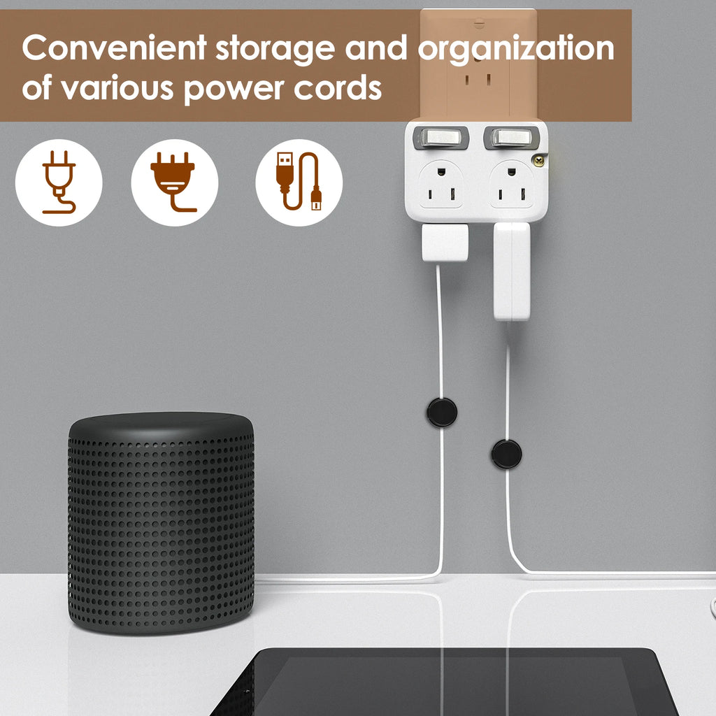 24 Pcs Magnetic Cable Clip Adhesive Wire Clip Cable Management Cord Organizer Wall-Mounted Wire Holder Keeper for Charger Wires