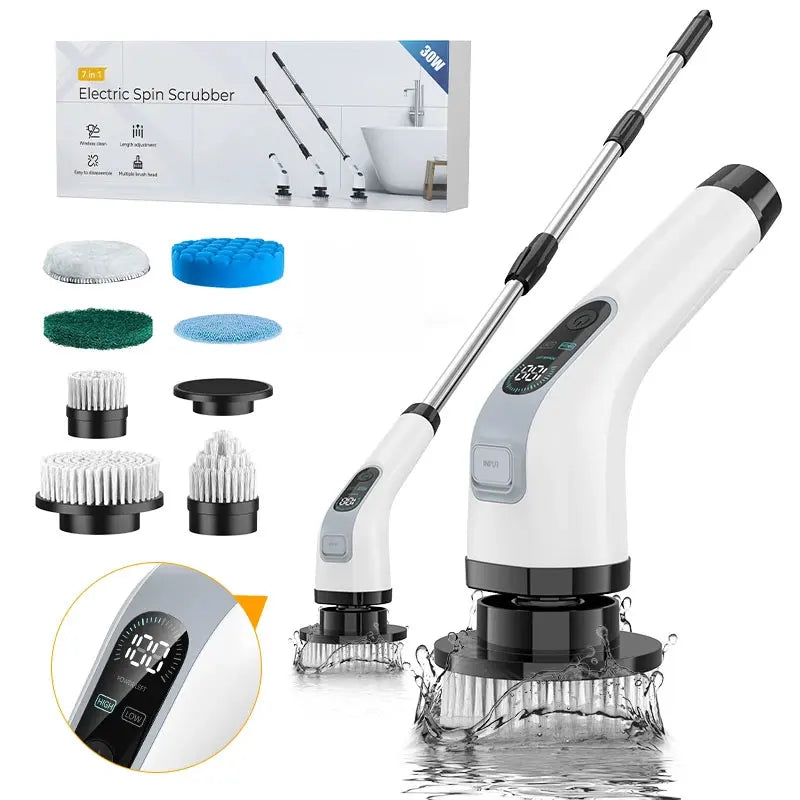 Cordless Electric Cleaning Brush 7-in-1 – Harbor Home Utility