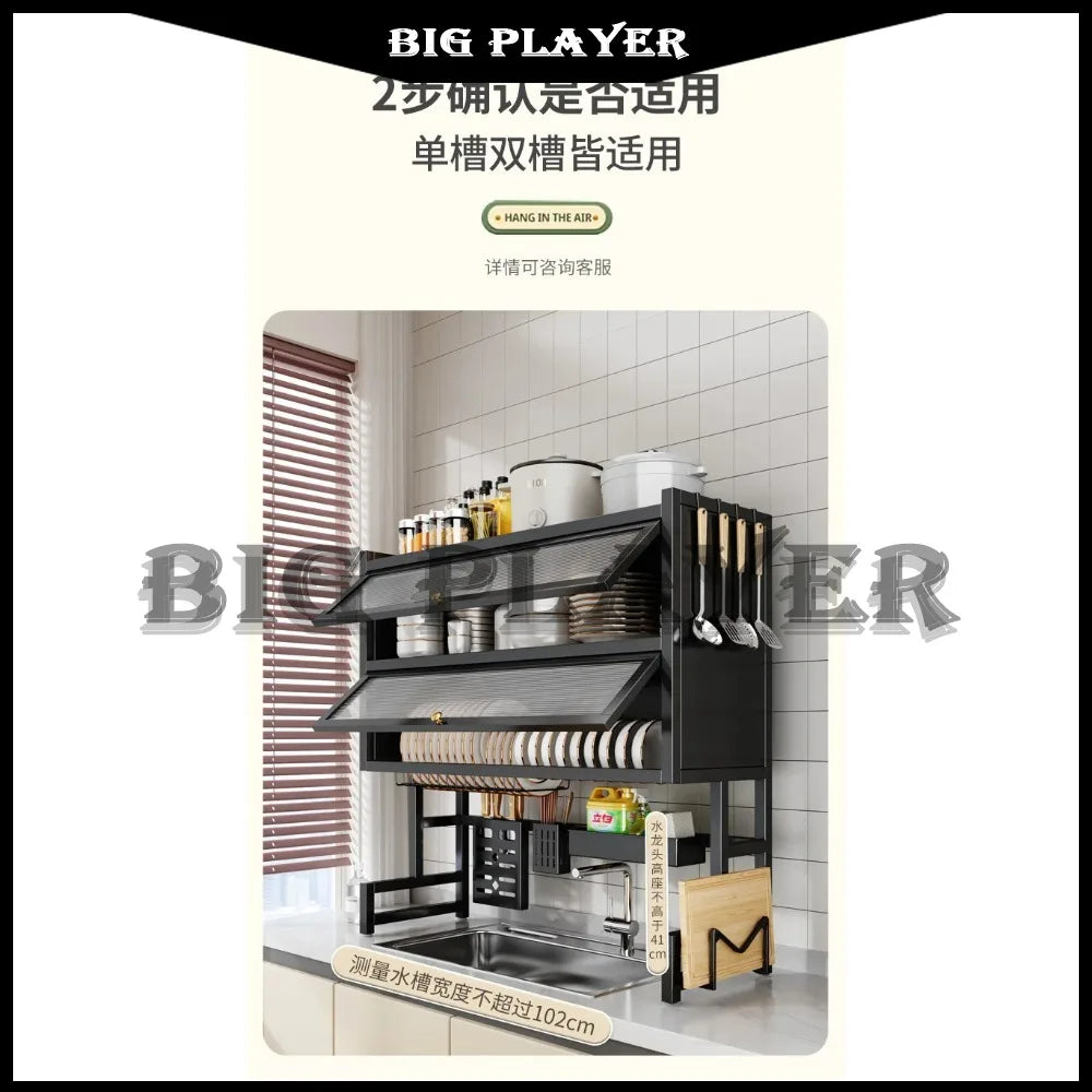 Kitchen Drain Rack Dish  Plate Sink Storage Dishwasher Shelf Tableware Storage Rack