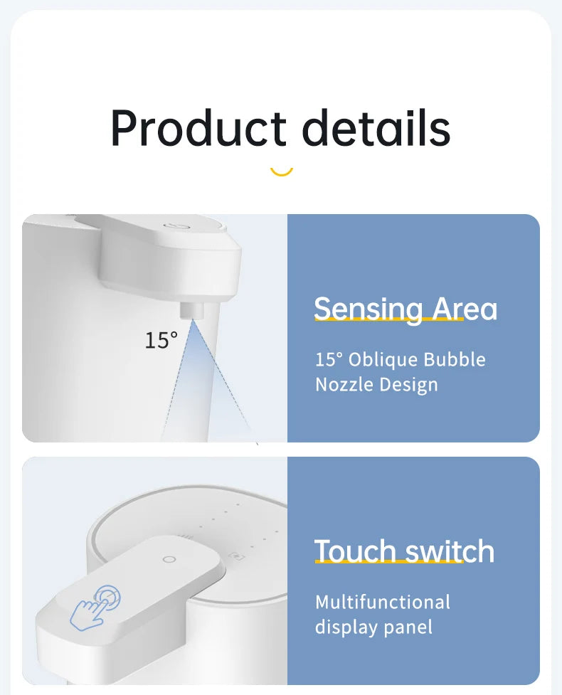 Automatic Touchless Foaming Soap Dispenser – Harbor Home Utility