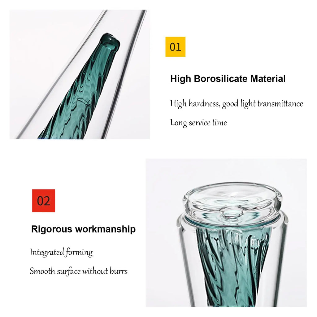 Colored Crystal Vase Home Glass Decorations Mini Glass Vase Desk Ornament For Flowers