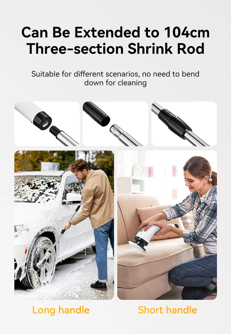 Cordless Electric Cleaning Brush 7-in-1 – Harbor Home Utility