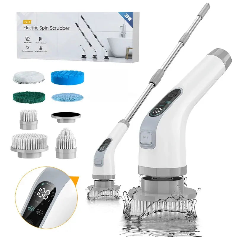 Cordless Electric Cleaning Brush 7-in-1 – Harbor Home Utility