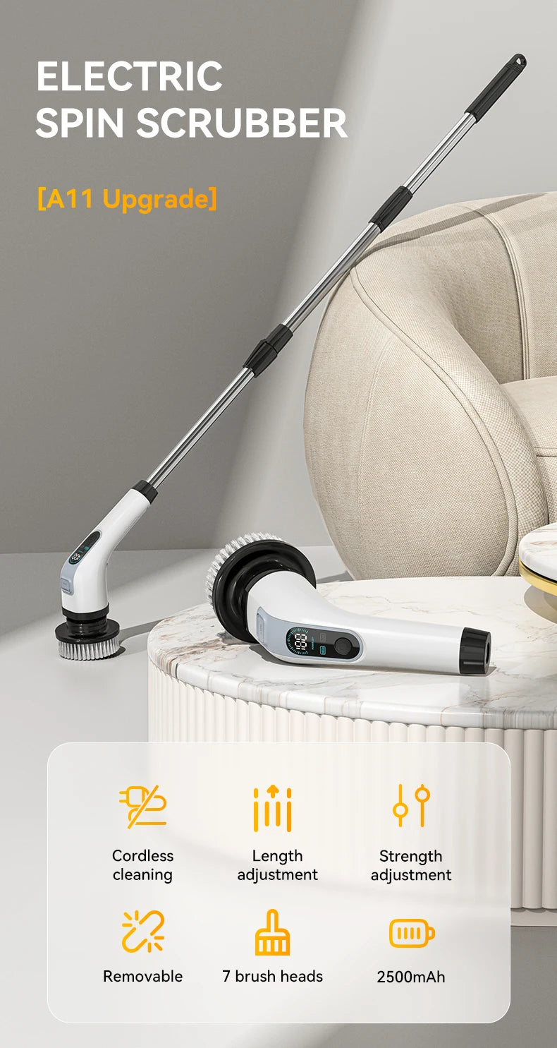 Cordless Electric Cleaning Brush 7-in-1 – Harbor Home Utility