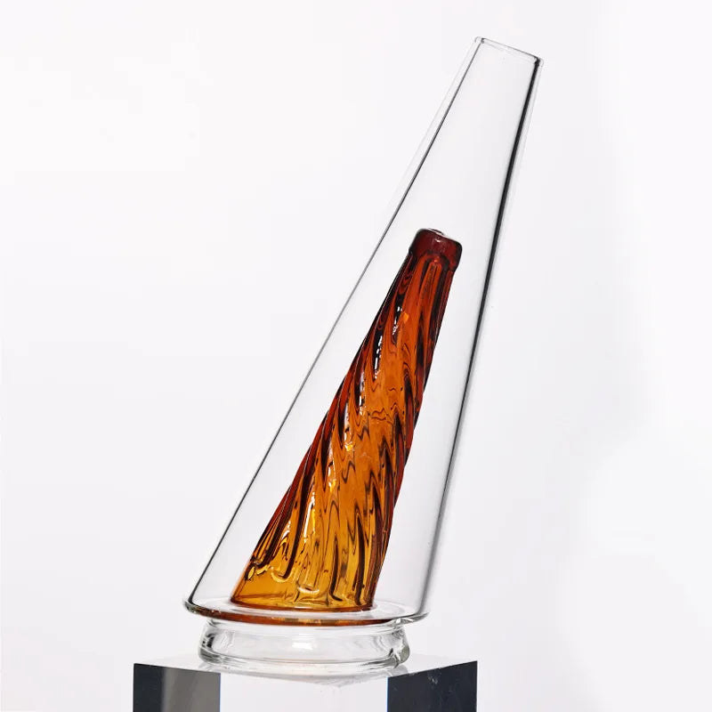 Colored Crystal Vase Home Glass Decorations Mini Glass Vase Desk Ornament For Flowers